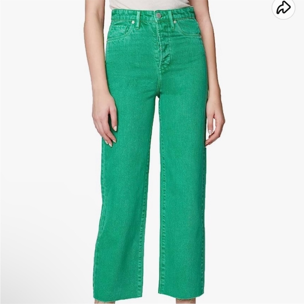 Blank NYC the Baxter Green Straight Leg raw Hem jeans - Picture 13 of 14